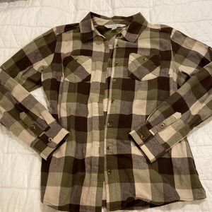 🟡 3/$15 Womens Green Flannel